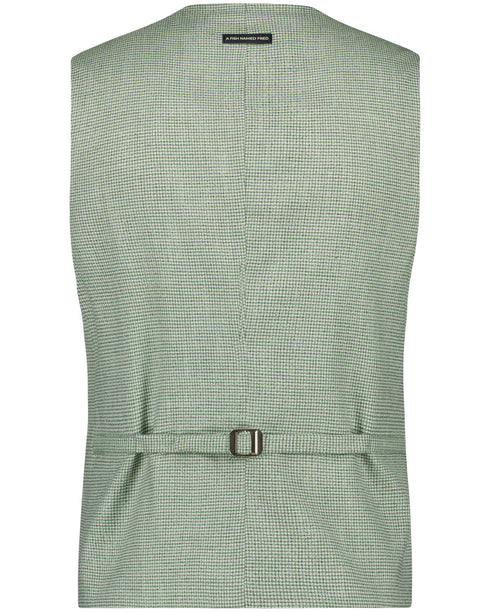 Mini Structure Waistcoat - Sage
